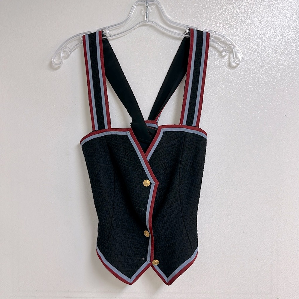Gucci Crop Top - Day Wear, Tweed, Black/Mix